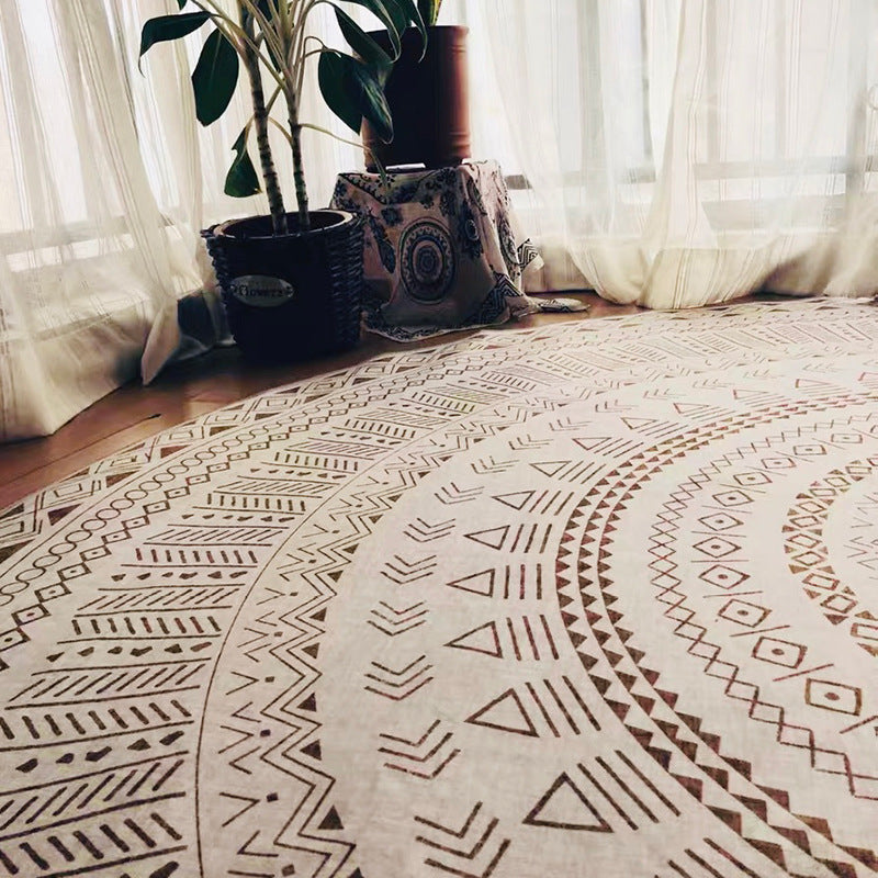 Moroccan Ethnic Style Round Carpet